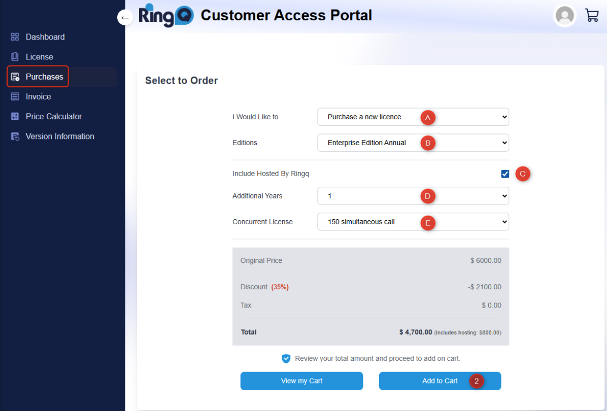 How to Purchase a RingQ License Key